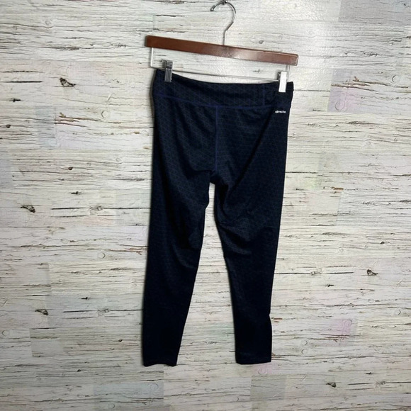 Adidas climalite leggings small black blue athletic - Picture 6 of 8